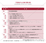 子宮体がんの進行期分類(日本産科婦人科学会、2011年改訂)