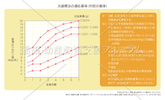 光線療法の適応基準（村田の基準）